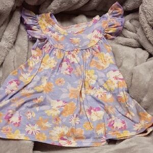5 For $20 Floral Kids Top in Purple and Yellow